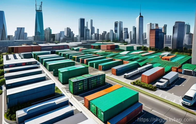 디지털 트윈을 통한 공급망 리스크 관리 - **Prompt 1: Futuristic Automated Warehouse Operations**
    A wide-angle, bright, and clean shot ins...